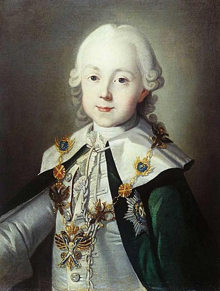 unknow artist Portrait of Paul of Russia dressed as Chevalier of the Order of St. Andrew
